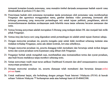 Syarat Pertandingan Dashboard Komuniti 2