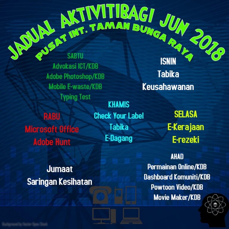 Jadual Aktiviti Bagi Jun 2018