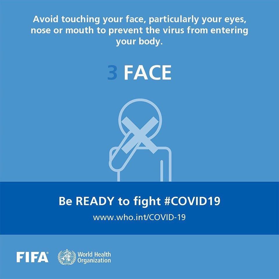avoid touching face