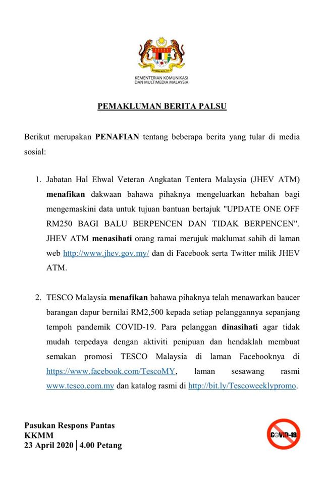 penafian berita palsu 230420