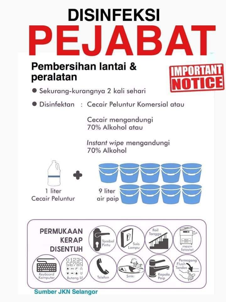 disinfeksi pejabat