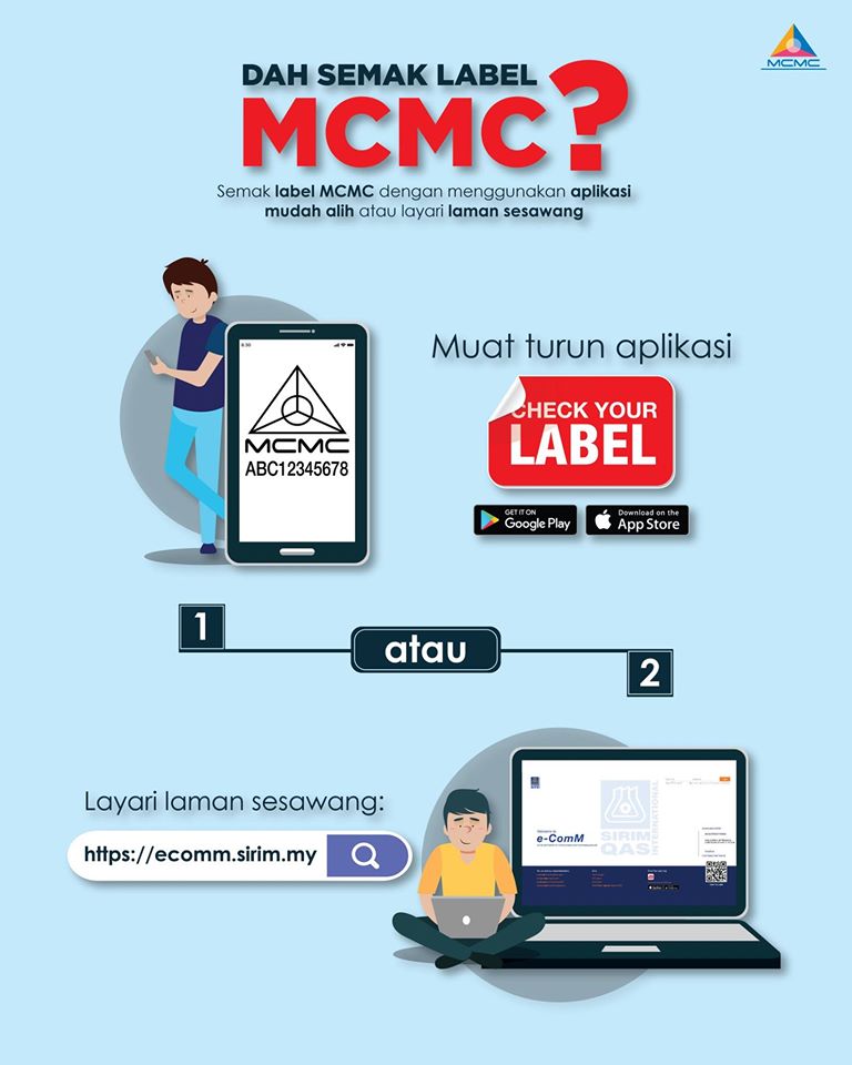 semak label mcmc