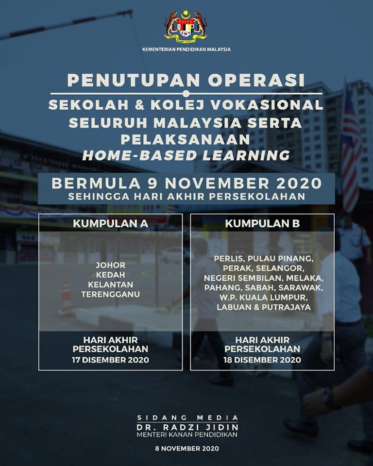 penutupan operasi sekolah