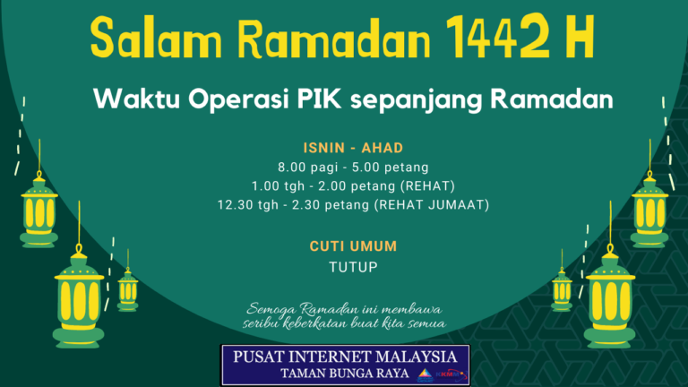 NOTIS WAKTU OPERASI BULAN RAMADAN