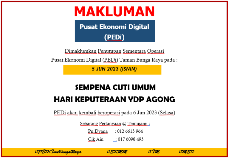 Cuti Umum Agong 2023